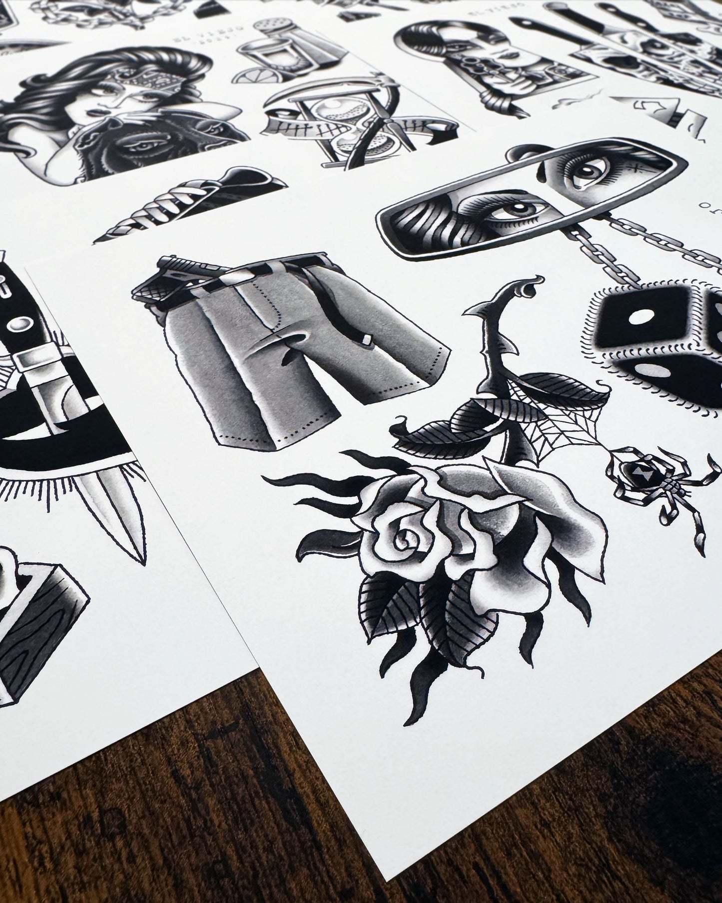 El Viejo Tattoo Flash Set